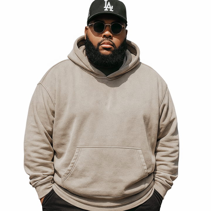 CORE COLLECTIVE BIG & TALL GRASSROOTS LIQUID WASH PULLOVER HOODIE