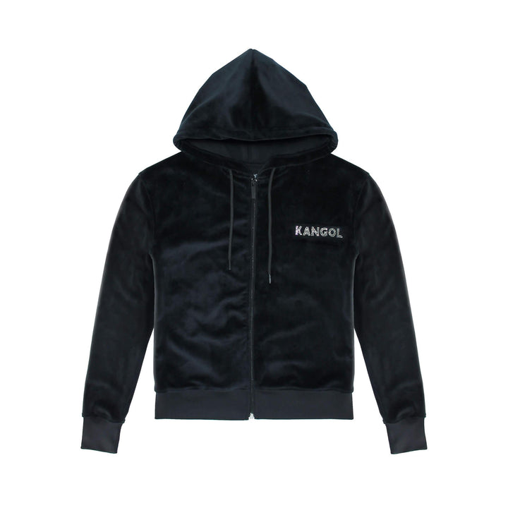 Kangol Velour Crystal Zip Hoodie - Fashion Hub Club