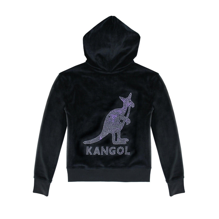 Kangol Velour Crystal Zip Hoodie - Fashion Hub Club