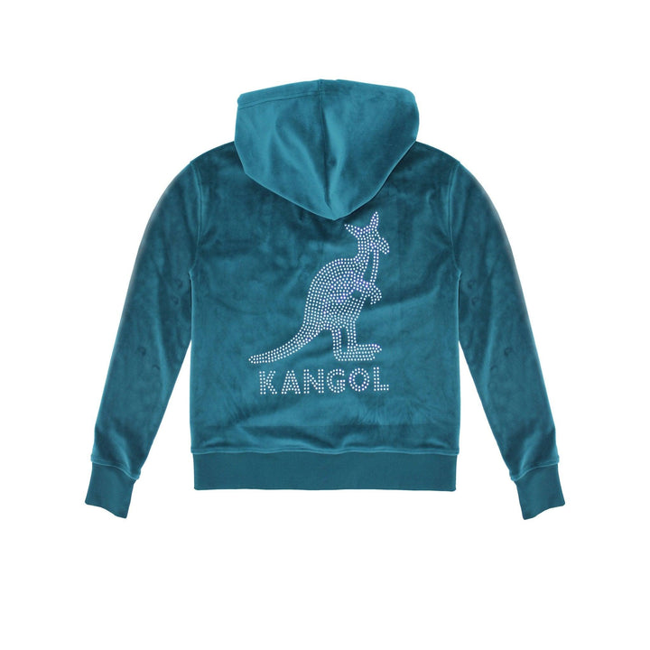Kangol Velour Crystal Zip Hoodie - Fashion Hub Club