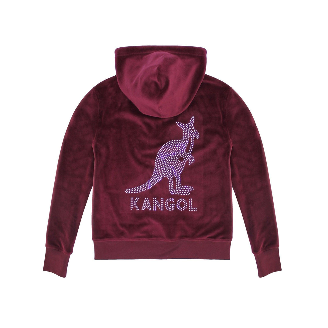 Kangol Velour Crystal Zip Hoodie - Fashion Hub Club