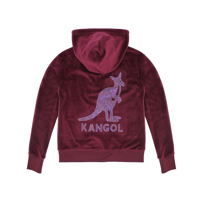 Kangol Velour Crystal Zip Hoodie - Fashion Hub Club